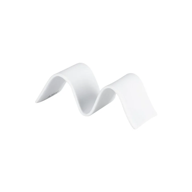 Handcrafted Fine Porcelain Tacos Holder "2 Waves" 13 x 5 x 4 cm - Set of 6