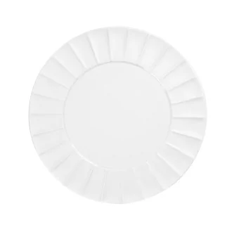 Handcrafted Fine Porcelain Flat Plate Raggio 30 cm Internal Diam. 18 cm - Set of 4