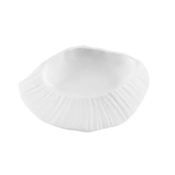 Handcrafted Fine Porcelain Gourmet Plate Origami 17.5 x 16 x 6.5 cm - Set of 4