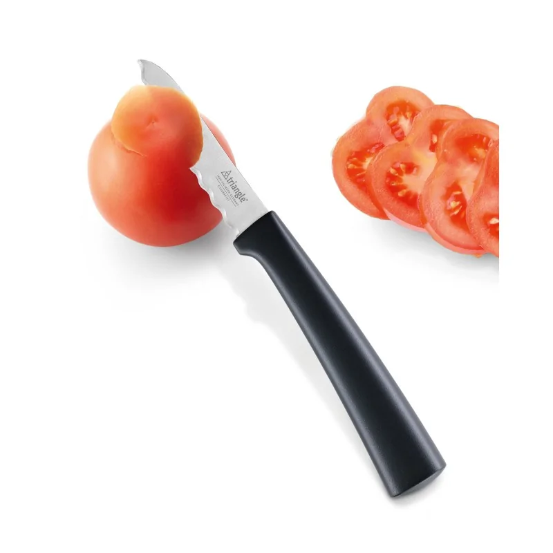 Triangle Tomato Knife. Waved Serration Triangle Tomato Knife. Waved Serration