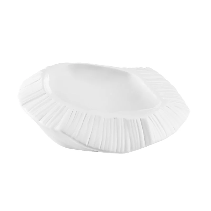 Handcrafted Fine Porcelain Gourmet Plate Origami 23 x 22 x 6.5 cm - Set of 1 Handcrafted Fine Porcelain Gourmet Plate Origami 23 x 22 x 6.5 cm - Set of 1