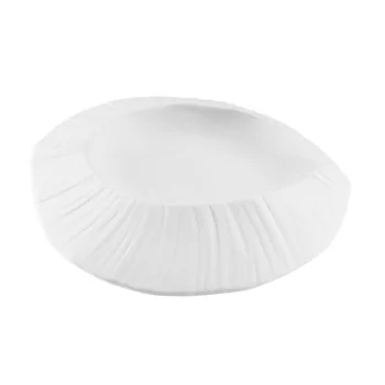 Handcrafted Fine Porcelain Gourmet Plate Origami 20 x 19 x 6 cm - Set of 4
