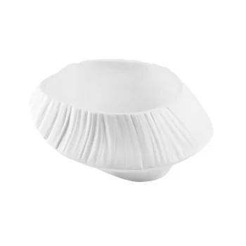 Handcrafted Fine Porcelain Gourmet Plate Origami 18 x 17 x 7 cm - Set of 3