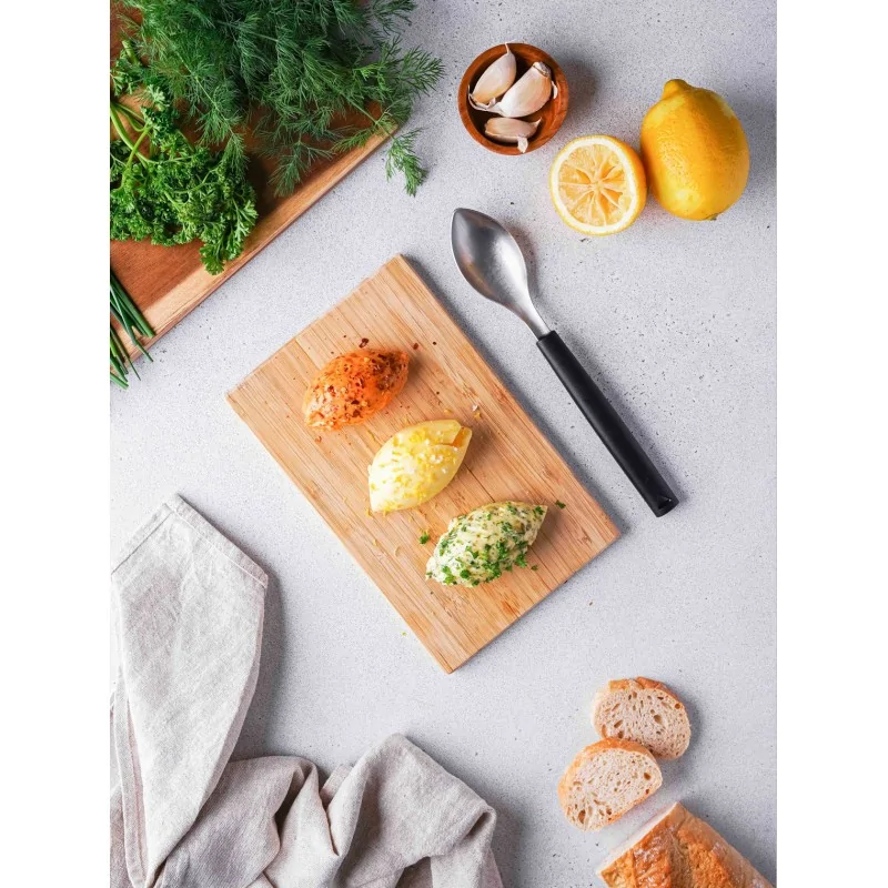 Triangle Quenelle Spoon. Large. Carded Triangle Quenelle Spoon. Large. Carded