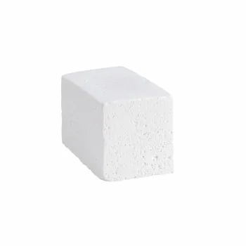 Handcrafted Fine Porcelain Cube Brick Effect 8 x 7 x 8 cm - Set of 6