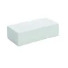 Handcrafted Fine Porcelain Rectangular Brick Effect 18.5 x 9 x 5 cm - Set of 4