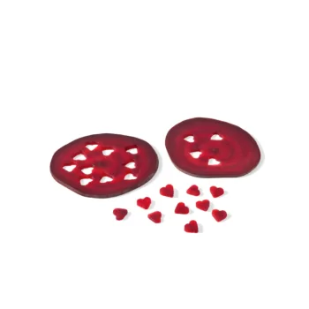 Triangle Confetti Cutter Set. 2 - Piece. Red