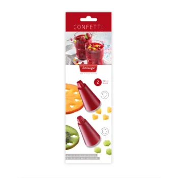 Triangle Confetti Cutter Set. 2 - Piece. Red