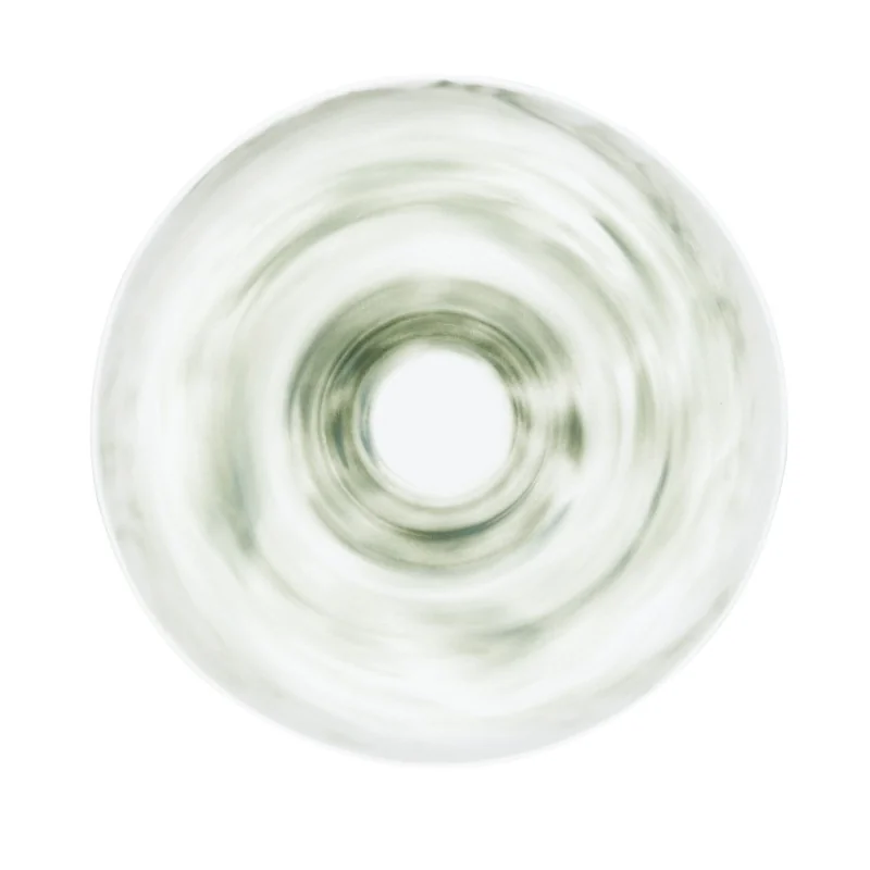 Handcrafted Fine Porcelain Deep Plate Gourmet 28 cm - Height 4.5 cm - Decor Green - Set of 4 Handcrafted Fine Porcelain Deep Plate Gourmet 28 cm - Height 4.5 cm - Decor Green - Set of 4