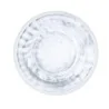 Handcrafted Fine Porcelain Deep Plate Gourmet 28 cm - Height 4.5 cm - Decor Light Blue/Green - Set of 4