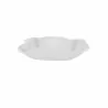 Handcrafted Fine Porcelain Rectangular Leafy 20 x 10 x 4.5 cm - Without Glaze - Set of 6