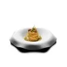 Handcrafted Fine Porcelain Deep Plate Gourmet "Reverse" 29 cm - Height 3 cm - Set of 4