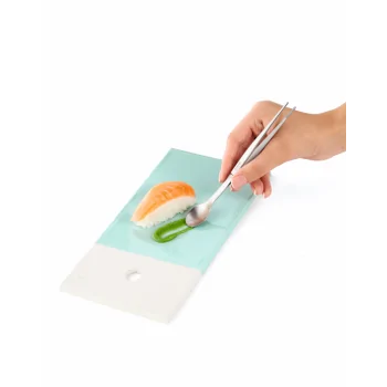 Triangle Chef Tasting Spoon & Tweezers. Carded