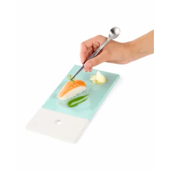 Triangle Chef Tasting Spoon & Tweezers. Carded