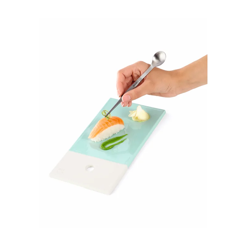 Triangle Chef Tasting Spoon & Tweezers. Carded Triangle Chef Tasting Spoon & Tweezers. Carded