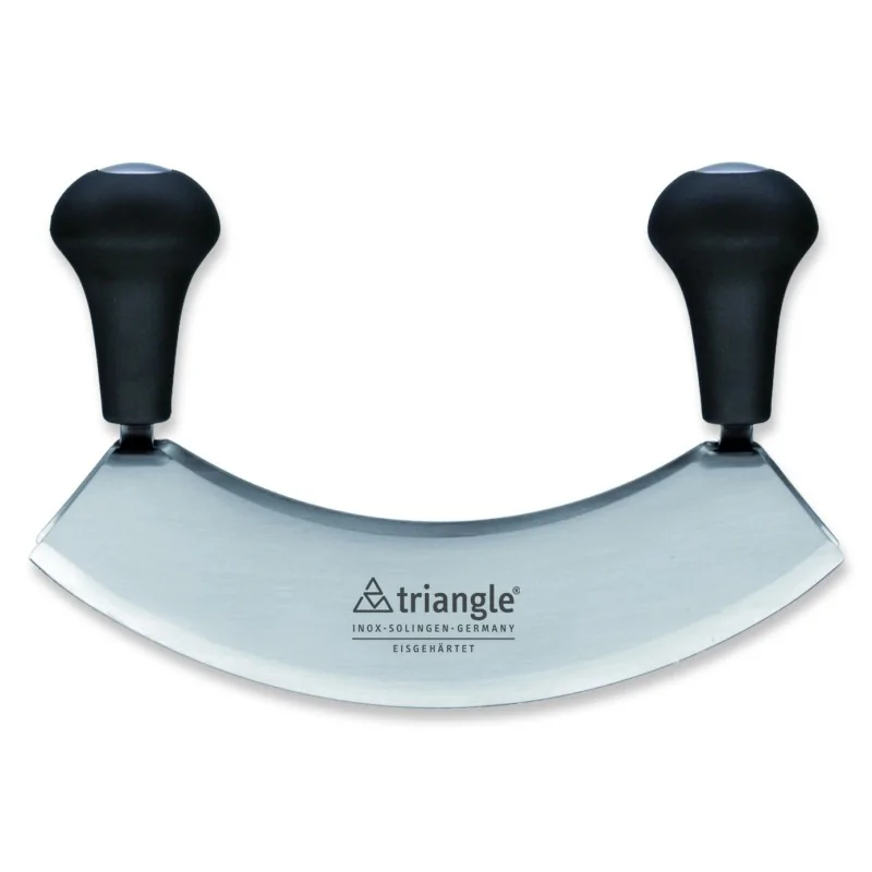 Triangle Mincing Knife 17.5 cm. Double Blade. Tempered. Boxed Triangle Mincing Knife 17.5 cm. Double Blade. Tempered. Boxed