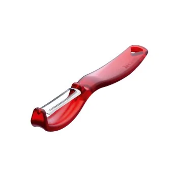 Triangle Vertical Peeler Red. Serrated Blade. Boxed