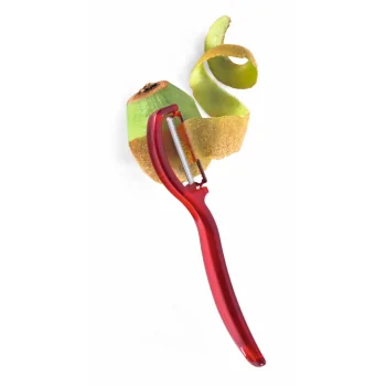 Triangle Vertical Peeler Red. Serrated Blade. Boxed