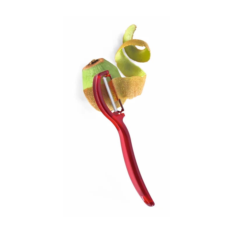 Triangle Vertical Peeler Red. Serrated Blade. Boxed Triangle Vertical Peeler Red. Serrated Blade. Boxed