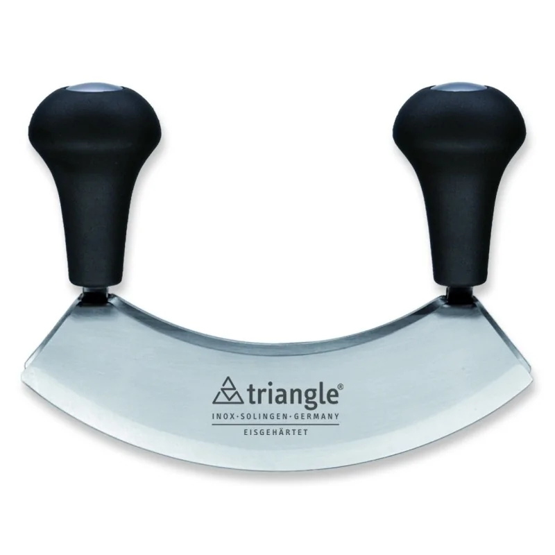 Triangle Mincing Knife 14 cm. Double Blade. Tempered. Boxed Triangle Mincing Knife 14 cm. Double Blade. Tempered. Boxed