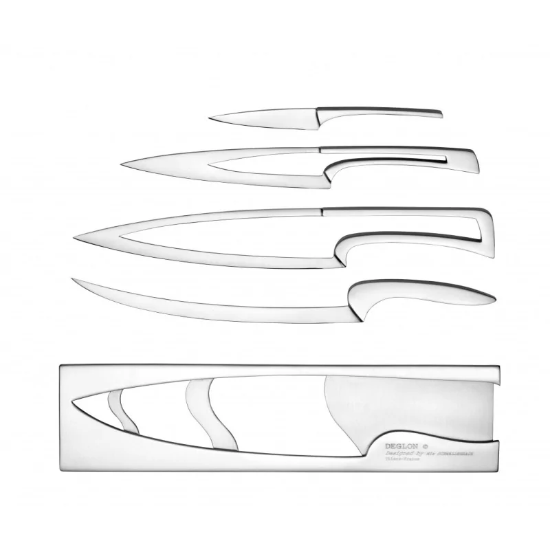 Deglon Meeting Knives - 4 Pieces - Stainless Steel Base