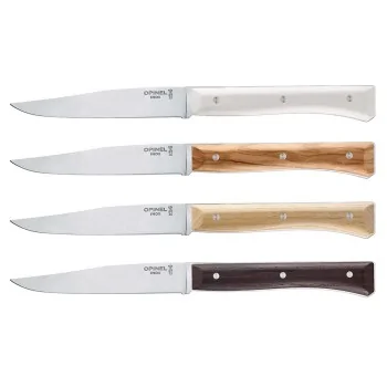 Opinel Set Of 4 Facette Steak Knives - Mixed