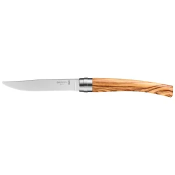 Opinel Set Of 4 Table Chic Steak Knives - Olive Wood