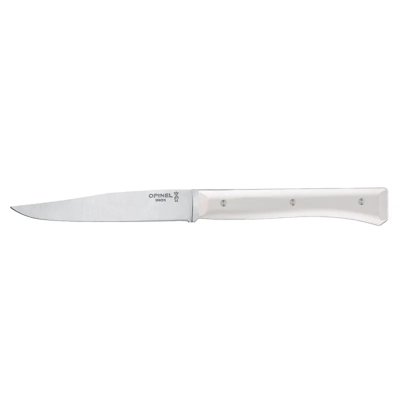 Opinel Set Of 4 Facette Steak Knives - White Vitter Opinel Set Of 4 Facette Steak Knives - White Vitter