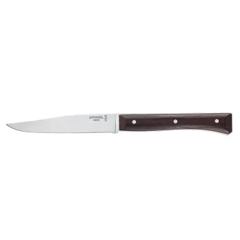 Opinel Set Of 4 Facette Steak Knives - Dark Ash