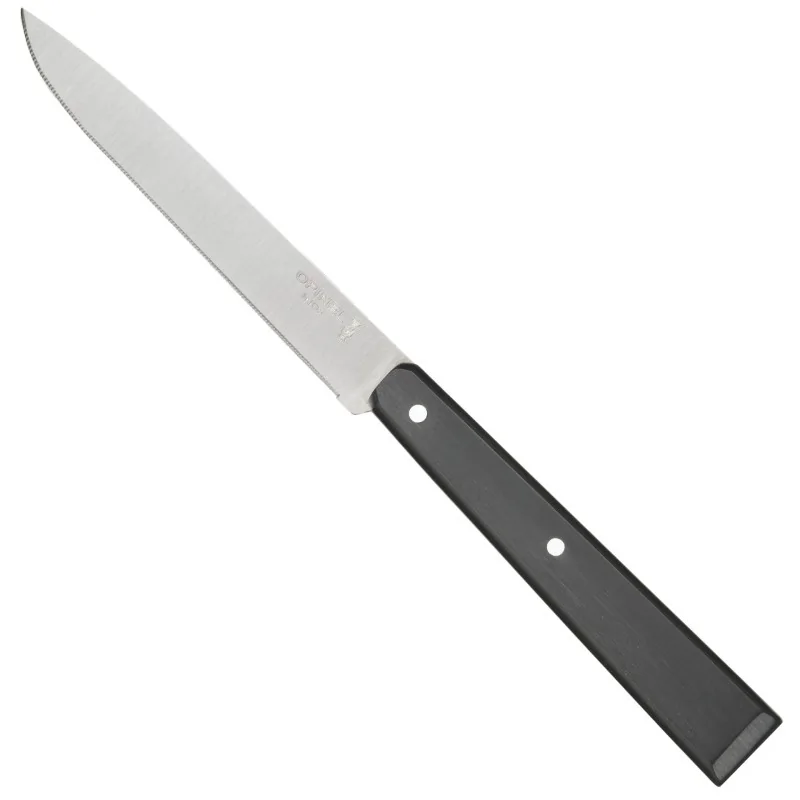 Opinel No.125 Bon Appetit Pro Steak Knives - Black - pack of 12