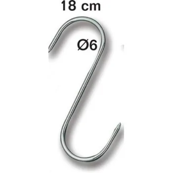 FISCHER Box of 10 Meat Hooks 18 cm -