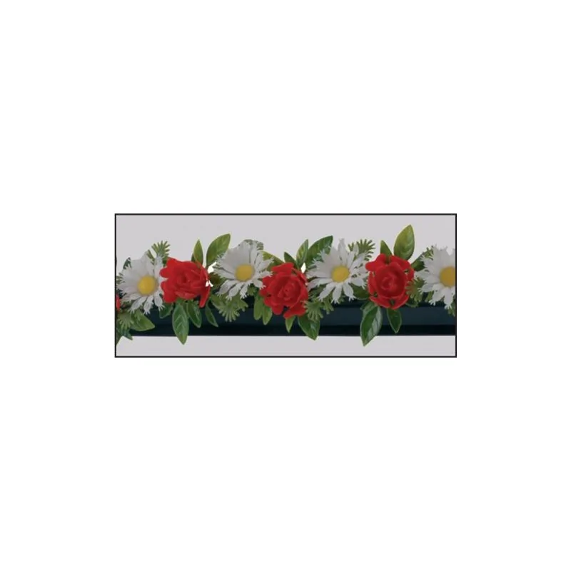 FISCHER Rose/Daisy Garnish Black Base - Box of 12 Pieces FISCHER Rose/Daisy Garnish Black Base - Box of 12 Pieces