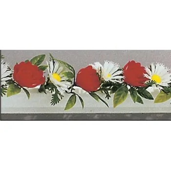 FISCHER Assorted Daisies/Roses Garnish- Box of 12 Pieces