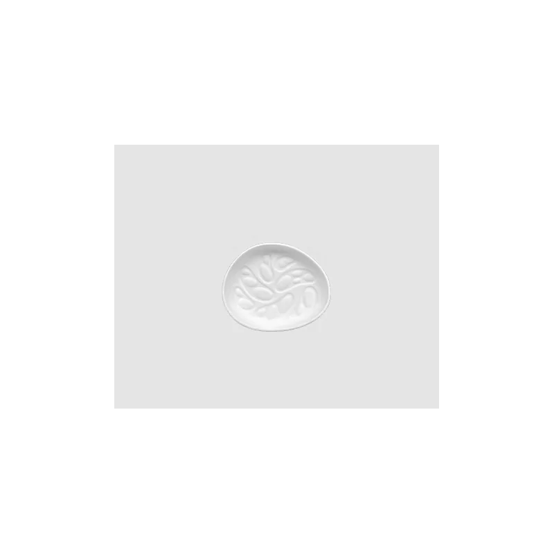 Rex Extra Small Cellular Pattern Plate - Glazed - 9 x 7.5 x 1.8 cm - Set of 12