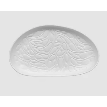 Rex Medium Cellular Pattern Plate - Glazed - 26 x 15 x 2.5 cm - Set of 6