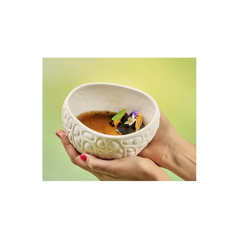 Rex Large Egg-Shaped Cellular Bowl Top - 14 x 12 x 4 cm - Set of 4 Rex Large Egg-Shaped Cellular Bowl Top - 14 x 12 x 4 cm - Set of 4