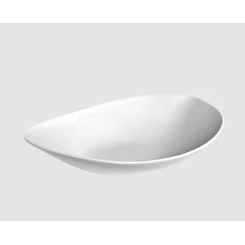 Shell Curved Ceviche Bowl - Matte - 21 x 22 x 5.5 cm - Set of 4