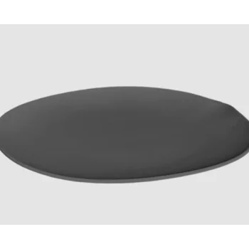 Shell Curved Super Dinner Plate - Black - 31.5 x 30 x 2.5 cm - Set of 4