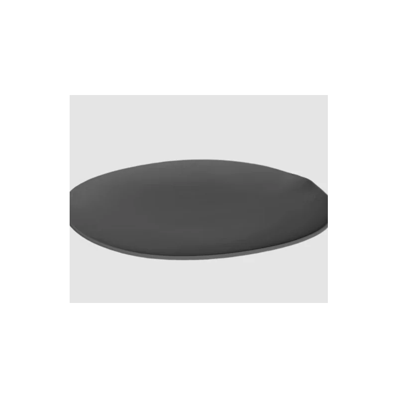 Shell Curved Super Dinner Plate - Black - 31.5 x 30 x 2.5 cm - Set of 4