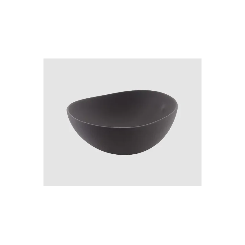 Shell Curved Ramen Bowl - Black - 18.5 x 19.5 x 8.5 cm - Set of 4
