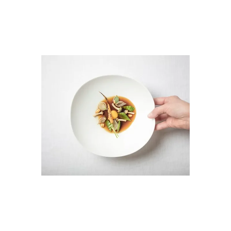 Shell Curved Salad Bowl - Matte - 21.5 x 22 x 7.5 cm - Set of 4