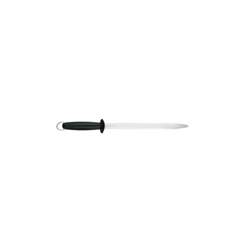 FISCHER Sharpening Oval Steel 30 cm - Black Plastic Handle FISCHER Sharpening Oval Steel 30 cm - Black Plastic Handle