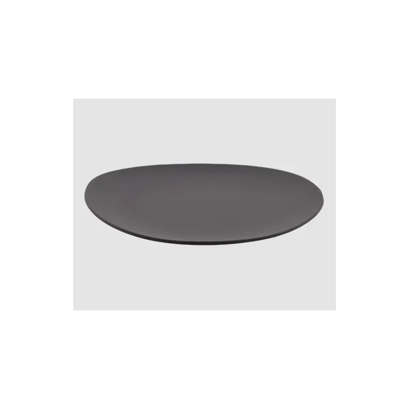 Shell Curved Dinner Plate - Black - 27.5 x 28.5 x 2.5 cm - Set of 4