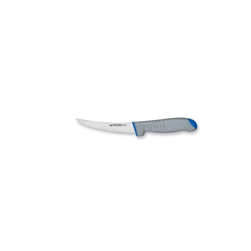FISCHER SANDVIK Boning Knife 13 cm - Flexible Blade - Blue Handle