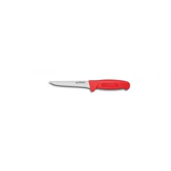 FISCHER PROFINOX Boning Knife 14 cm - Straight Back Red Handle