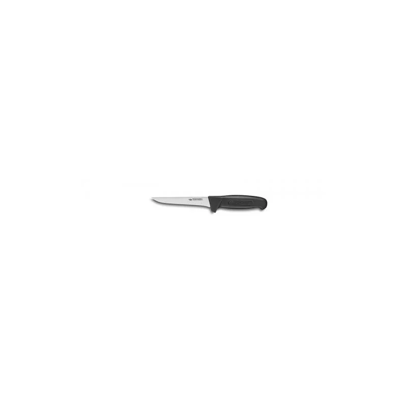 FISCHER PROFINOX Boning Knife 14 cm - Straight Back Black Handle