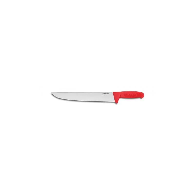 FISCHER PROFINOX Butcher Knife 30 cm - Red Handle