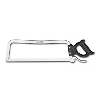 FISCHER Stainless Steel Butcher'S Saw 45 cm - 20 Mm Blade Black Handle