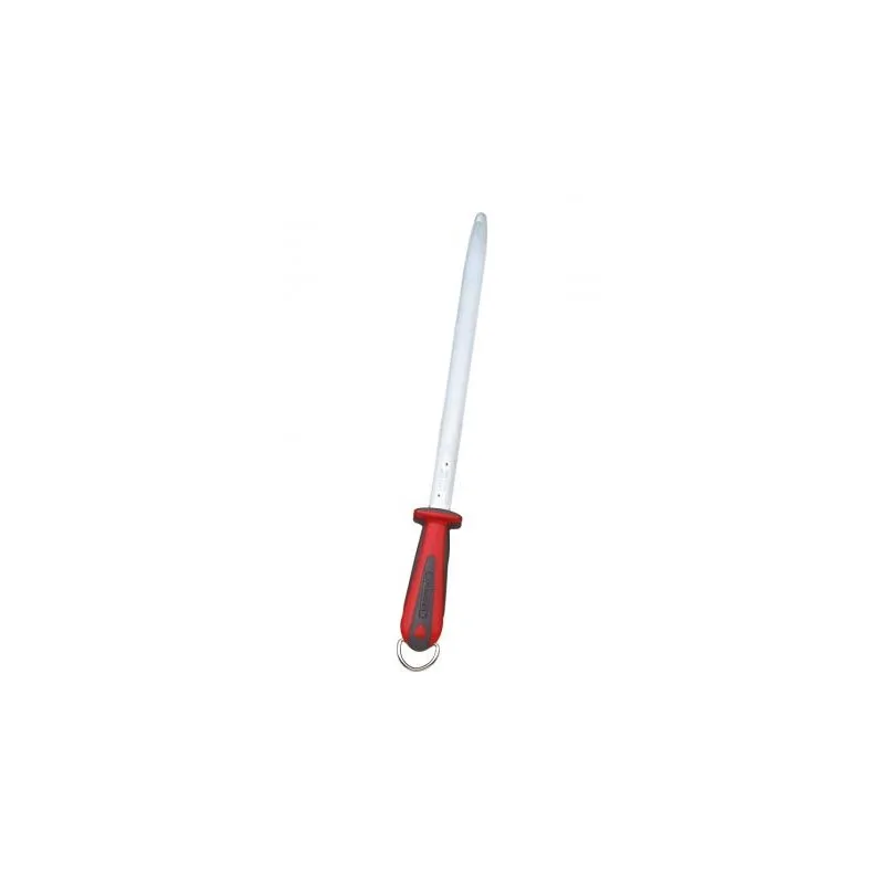 FISCHER Sharpening Oval Steel 30 cm - Dual Material Handle Red FISCHER Sharpening Oval Steel 30 cm - Dual Material Handle Red