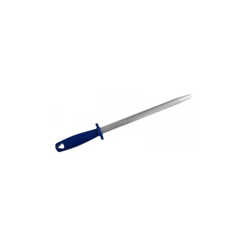 FISCHER Sharpening Oval Steel 30 cm - Fine Cut - Blue Hygienic Plastic Handle FISCHER Sharpening Oval Steel 30 cm - Fine Cut - Blue Hygienic Plastic Handle